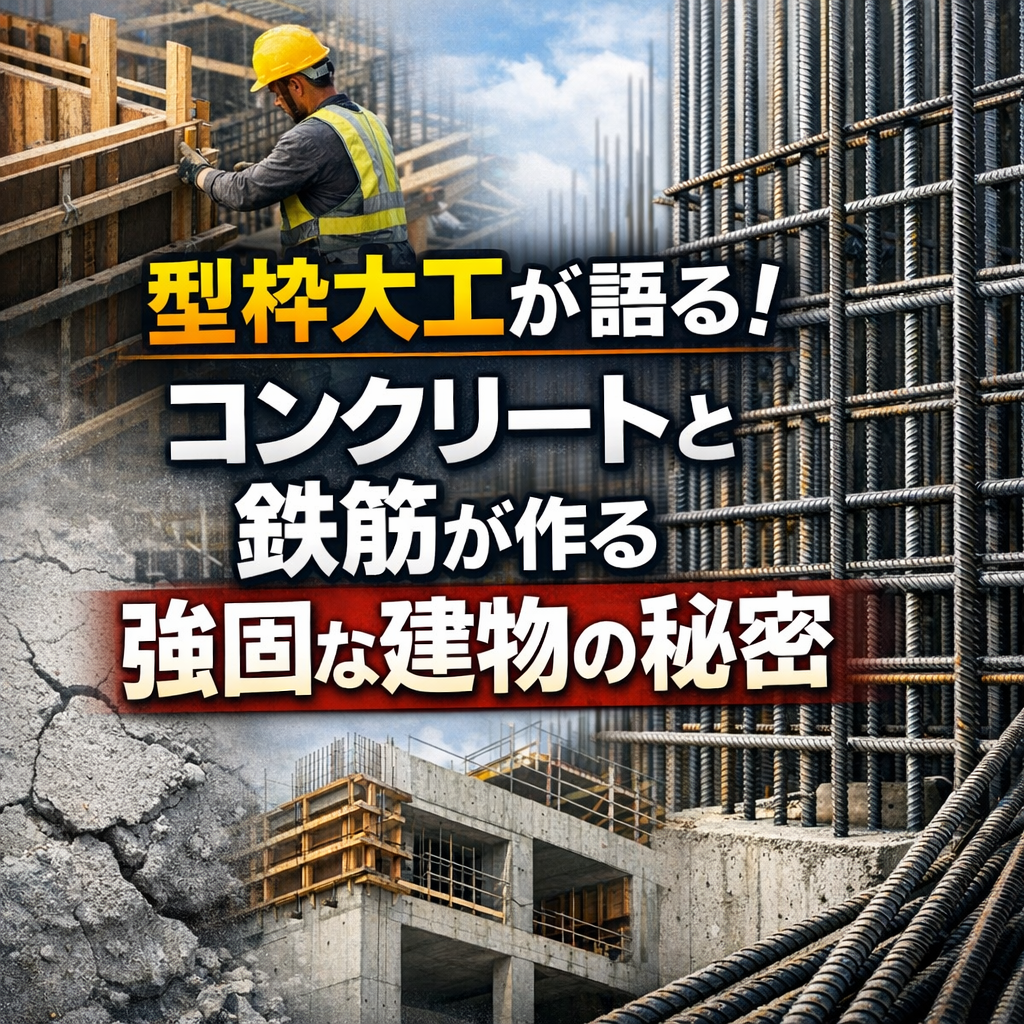 型枠大工が語る！コンクリートと鉄筋が作る強固な建物の秘密