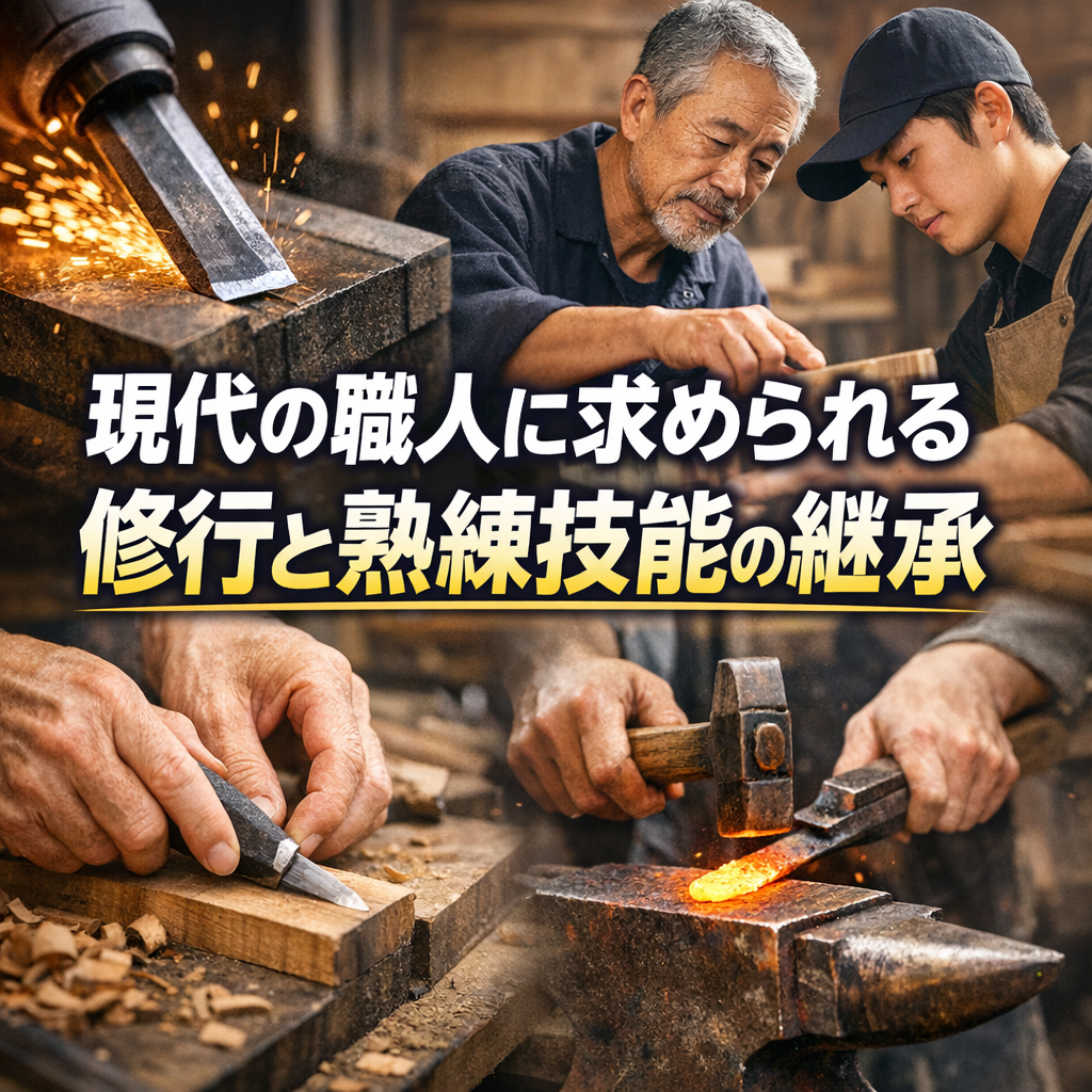 現代の職人に求められる修行と熟練技能の継承